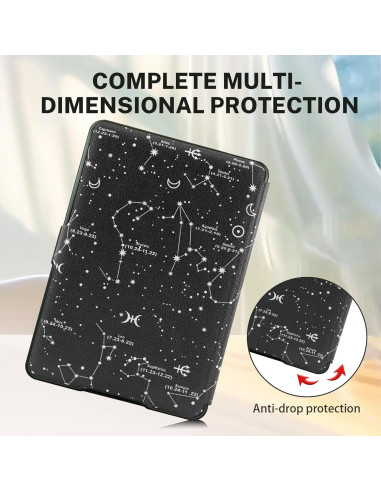 Funda Inteligente Protycover para Kindle Paperwhite 5/6/7 Gen con Protector de Pantalla