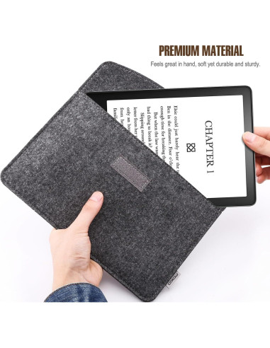 Funda MoKo para E-Reader 6.8" Kindle Paperwhite Gris Oscuro