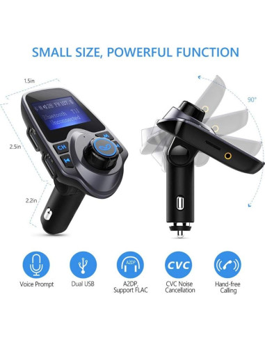 Transmisor FM Bluetooth Inalámbrico Vanson T11 con USB