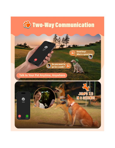 Rastreador GPS para Mascotas GlocalMe PetPhone Rosa