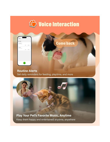 Rastreador GPS para Mascotas GlocalMe PetPhone Rosa