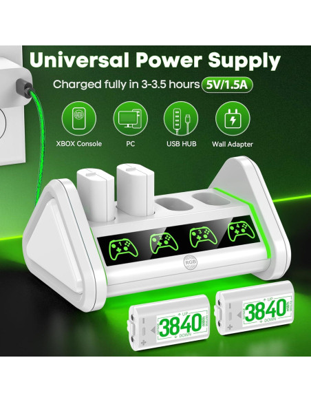 Paquete de Baterías Recargables OIVO para Xbox One y Series X|S Paquete de Baterías Recargables OIVO para Xbox One y Series X|S