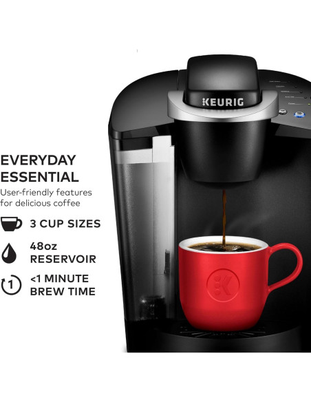 Cafetera K-Classic Keurig 1 Porción 1.42L Automática Negra Cafetera K-Classic Keurig 1 Porción 1.42L Automática Negra