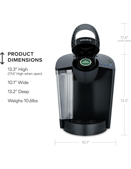 Cafetera K-Classic Keurig 1 Porción 1.42L Automática Negra Cafetera K-Classic Keurig 1 Porción 1.42L Automática Negra