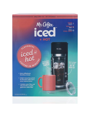 Cafetera Mr. Coffee de Café Frío y Caliente 650 ml Reutilizable