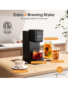 Cafetera Tastyle K320IT Compacta 4 Estilos 0.47L Negra 2