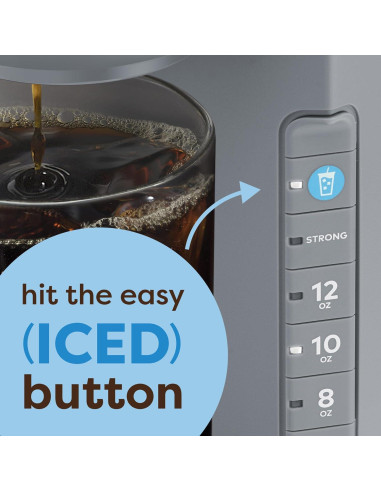 Cafetera Keurig K-Iced Gris, Prepara Café Helado y Caliente
