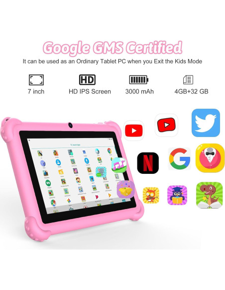 Tableta para Niños 7" Aheadthink AHQ82K Android 12 4GB RAM Tableta para Niños 7" Aheadthink AHQ82K Android 12 4GB RAM