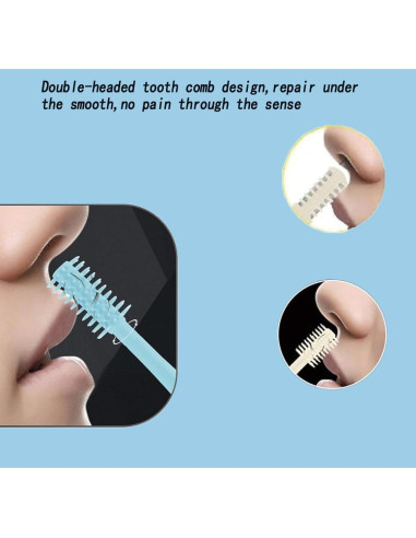 Cortador de Vello Nasal 2-en-1 ZTJ123 Manual Rotación 360