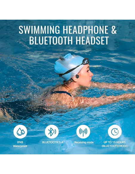 Auriculares de Natación Tayogo W23 con Bluetooth IPX8 Auriculares de Natación Tayogo W23 con Bluetooth IPX8