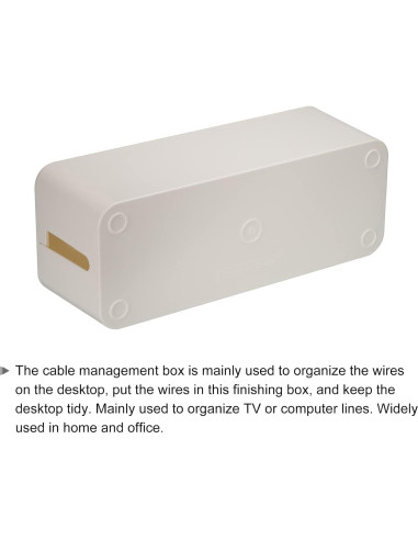 Caja Organizadora de Cables MECCANIXITY Grande Blanca