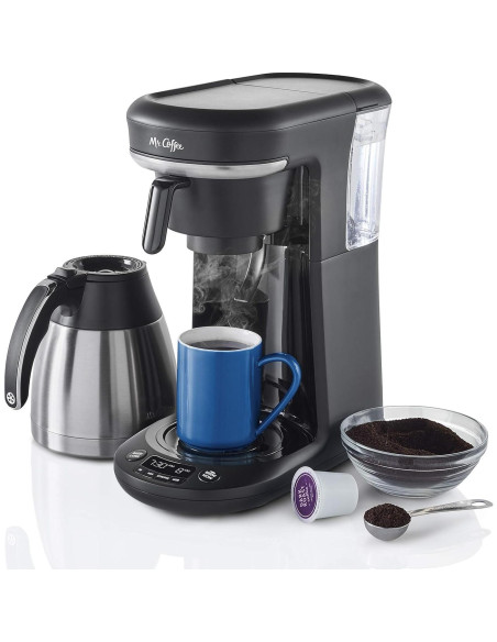 Cafetera Programable Mr. Coffee 10 Tazas y K-Cup, Negra Cafetera Programable Mr. Coffee 10 Tazas y K-Cup, Negra