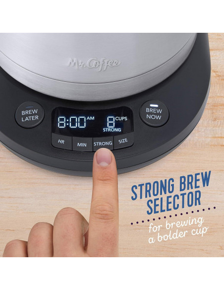 Cafetera Programable Mr. Coffee 10 Tazas y K-Cup, Negra Cafetera Programable Mr. Coffee 10 Tazas y K-Cup, Negra