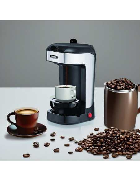 Cafetera de Una Sola Porción BELLA 414 ml Negra Automática Cafetera de Una Sola Porción BELLA 414 ml Negra Automática