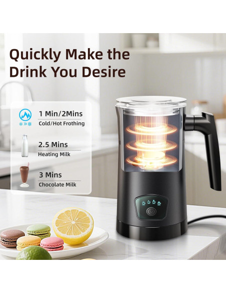 Espumador de Leche Eléctrico AGORVIO FF05 550ml 400W Espumador de Leche Eléctrico AGORVIO FF05 550ml 400W