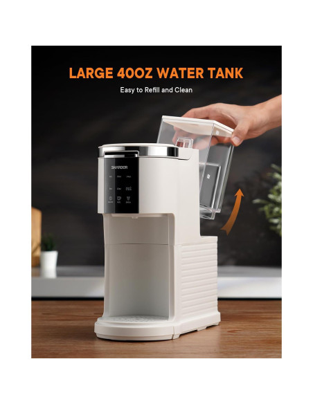 Cafetera SHARDOR 3 en 1 Automática Blanca, 6 a 14oz Cafetera SHARDOR 3 en 1 Automática Blanca, 6 a 14oz