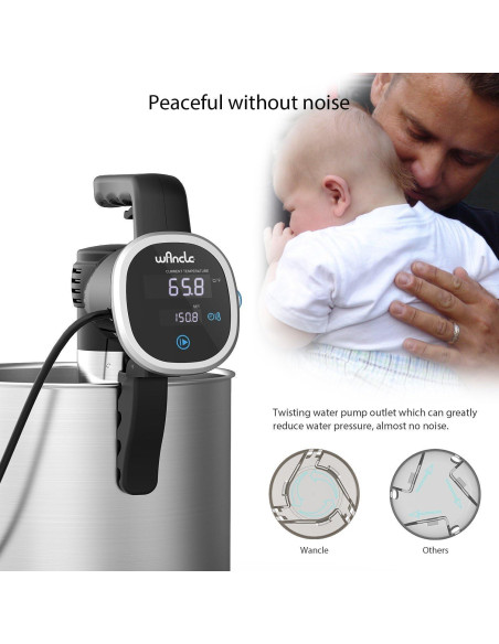 Circulador Sous Vide Wancle 850W Ultra Silencioso 120V Circulador Sous Vide Wancle 850W Ultra Silencioso 120V