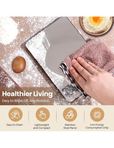 Báscula de Cocina Digital Yusshn YS-DZC-0515 Acero Inoxidable