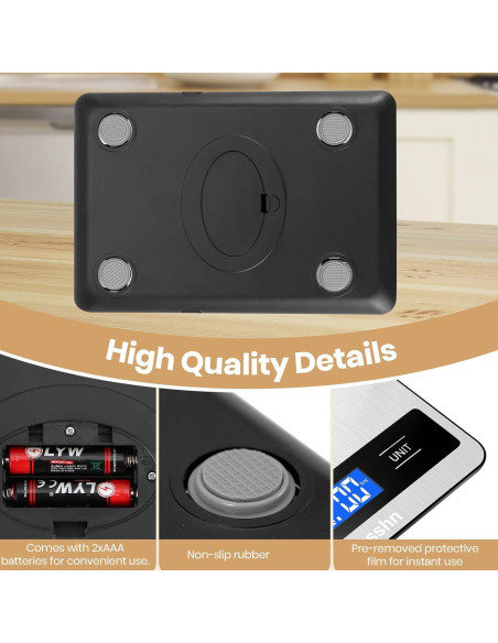 Báscula de Cocina Digital Yusshn YS-DZC-0515 Acero Inoxidable Báscula de Cocina Digital Yusshn YS-DZC-0515 Acero Inoxidable