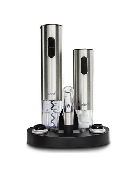 Juego de Vino Eléctrico Ivation - Sacacorchos y Aerador Juego de Vino Eléctrico Ivation - Sacacorchos y Aerador