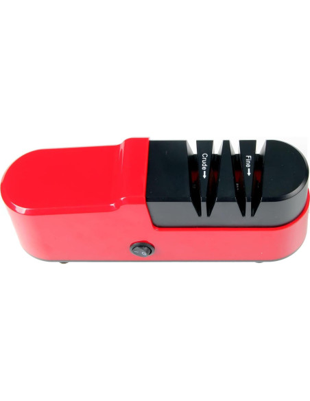 Afilador eléctrico de cuchillos y tijeras Pegelong Rojo Afilador eléctrico de cuchillos y tijeras Pegelong Rojo