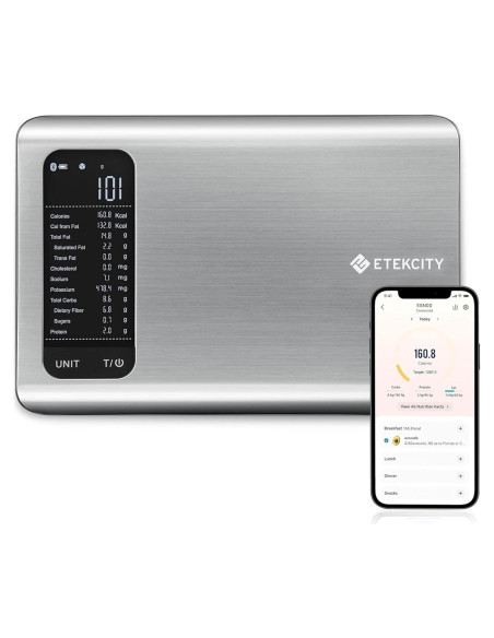 Báscula de Cocina Inteligente Etekcity ESN00 Acero Inoxidable 5 kg Báscula de Cocina Inteligente Etekcity ESN00 Acero Inoxidable 5 kg