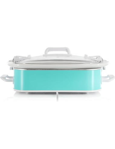 Cazuela Rectangular MegaChef 3.5L con Tapa de Vidrio y 3 Temperaturas