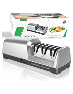 Afilador de cuchillos eléctrico Herboom 3 etapas diamante 1.15kg