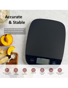 Balanza de Cocina Digital NUTRI FIT 5kg Precisa Tare Inteligente 2