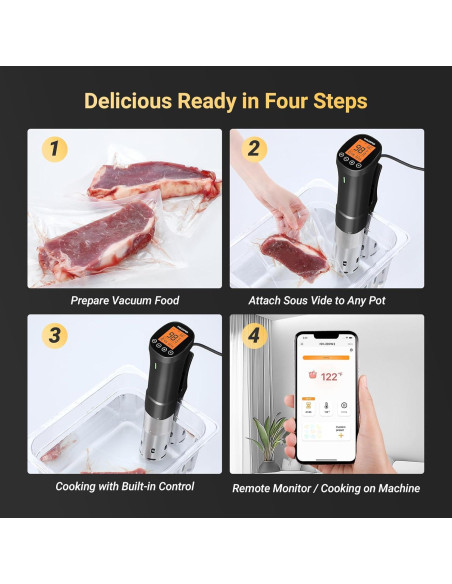 Cocedor Sous Vide Inkbird SOUS VIDE 1000W WiFi Control APP Cocedor Sous Vide Inkbird SOUS VIDE 1000W WiFi Control APP