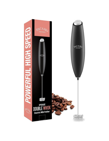 Espumador de Leche Eléctrico PACAHO Doble Batidor 82g Espumador de Leche Eléctrico PACAHO Doble Batidor 82g