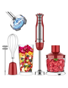 Batidora de Inmersión Blackcow 800W 6 Velocidades con Accesorios