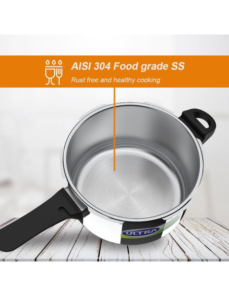 Olla a Presión de Acero Inoxidable 3L Ultra Duracook Olla a Presión de Acero Inoxidable 3L Ultra Duracook