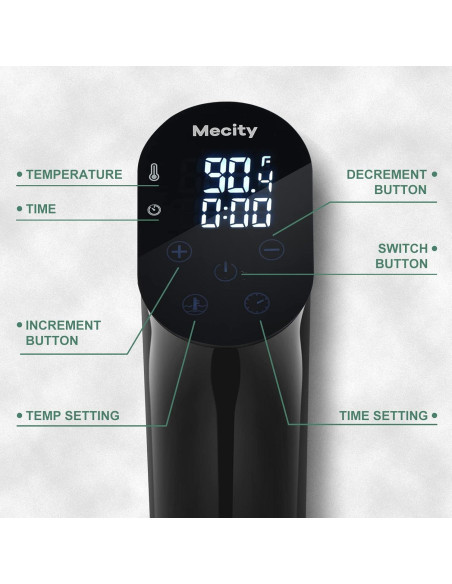 Cocedor Sous Vide Mecity SVJ-2000 1100W Precisión 0.5C Cocedor Sous Vide Mecity SVJ-2000 1100W Precisión 0.5C