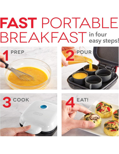 Cocedor de Arroz Mini DASH 2 Tazas + Fabricador de Huevos Sous Vide