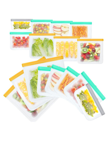 Bolsas Reutilizables DGDUBRB 8 Piezas para Alimentos 3 Galones