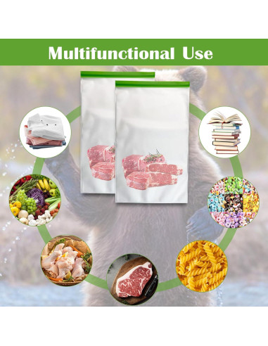 Bolsas de Almacenamiento de Alimentos TAINESS 2 Piezas 28g