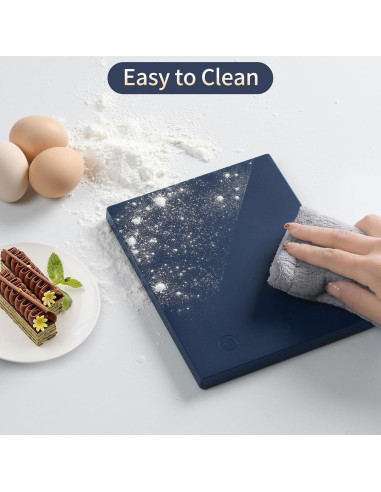Balanza Digital de Cocina HomeBuds 10kg Azul LED 1g