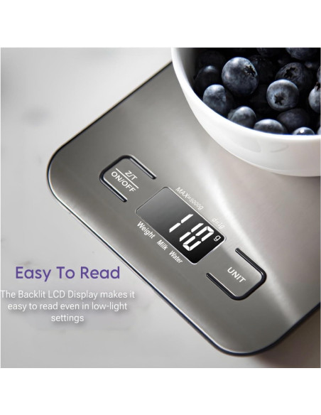 Báscula Digital de Cocina Maverick MC2023, 5 kg, Acero Inoxidable Báscula Digital de Cocina Maverick MC2023, 5 kg, Acero Inoxidable