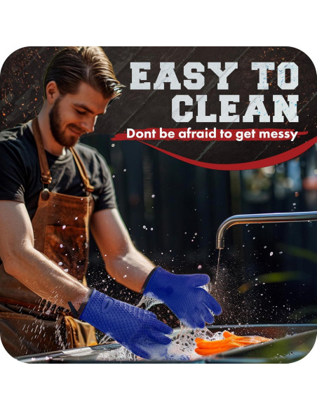 Guantes de Silicona Kitchen Perfection 27.94 cm Resistentes Guantes de Silicona Kitchen Perfection 27.94 cm Resistentes