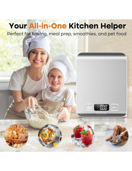 Escala de Cocina Digital Arboleaf 10kg Acero Inoxidable Escala de Cocina Digital Arboleaf 10kg Acero Inoxidable