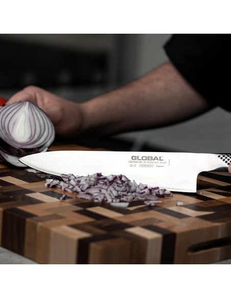 Cuchillo de Chef Global G-2 20 cm Acero Inoxidable Japonés Cuchillo de Chef Global G-2 20 cm Acero Inoxidable Japonés