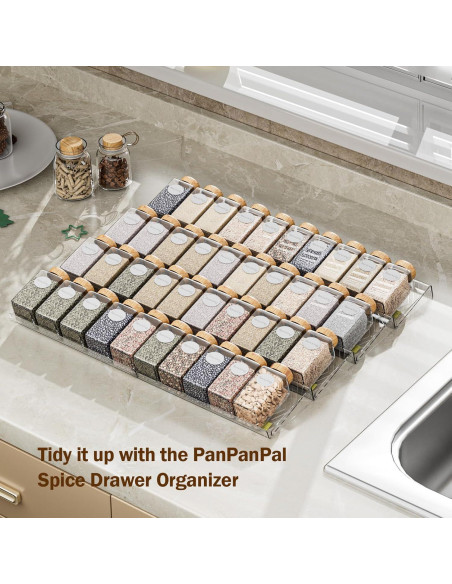 Organizador de Cajón de Especias PanPanPal Expandible 28-56 cm Organizador de Cajón de Especias PanPanPal Expandible 28-56 cm