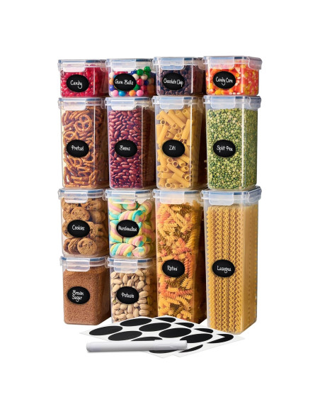 Contenedores de Almacenamiento DWLLZA KITCHEN Set 14 Plástico Contenedores de Almacenamiento DWLLZA KITCHEN Set 14 Plástico