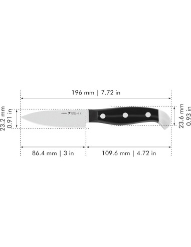 Cuchillo de Pelar 7.62 cm HENCKELS Statement Acero Inoxidable