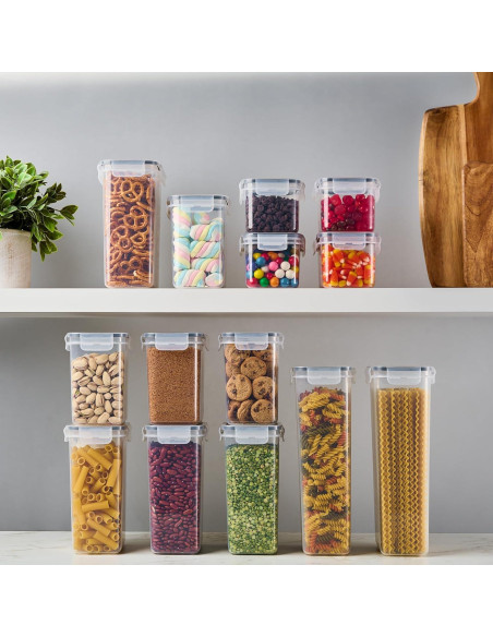 Contenedores de Almacenamiento DWLLZA KITCHEN Set 14 Plástico Contenedores de Almacenamiento DWLLZA KITCHEN Set 14 Plástico
