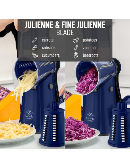 Rallador de Queso Manual Zulay Kitchen 5 Cuchillas Zafiro Rallador de Queso Manual Zulay Kitchen 5 Cuchillas Zafiro