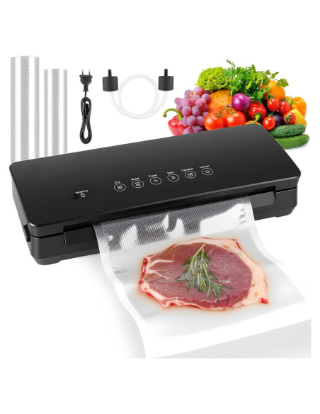 Sellador al vacío YIERRY 120W con 5 Modos y Cortador Sellador al vacío YIERRY 120W con 5 Modos y Cortador