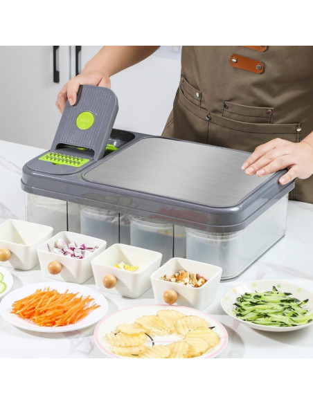 Picadora de Verduras Multifuncional Amazin Goods 15 en 1 Picadora de Verduras Multifuncional Amazin Goods 15 en 1