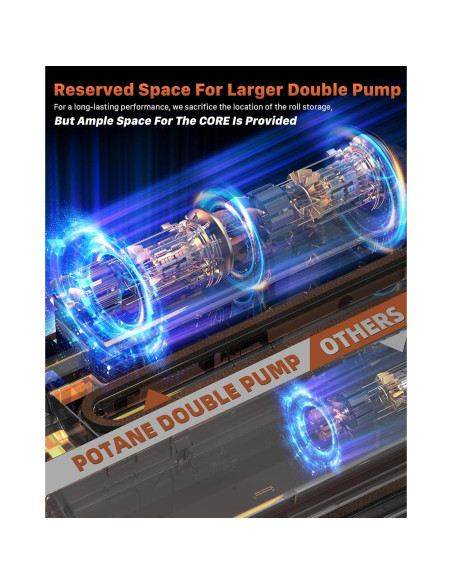 Máquina de Sellado al Vacío Potane VS2736B Doble Bomba 1.95kg Máquina de Sellado al Vacío Potane VS2736B Doble Bomba 1.95kg